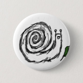 Snail 6 Cm Round Badge