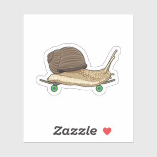 Snail as Skater with Skateboard