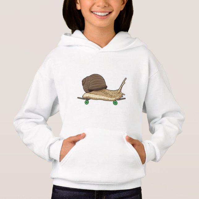 Snail as Skater with Skateboard (Front)