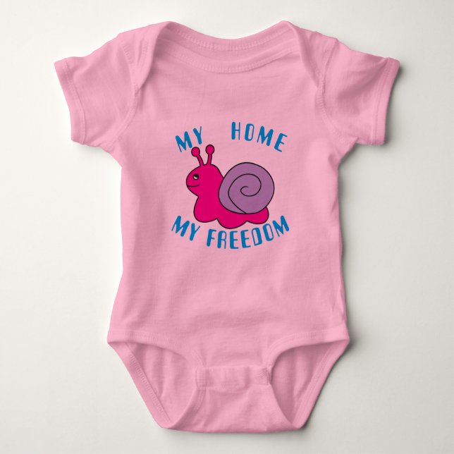 Snail Baby Bodysuit (Front)