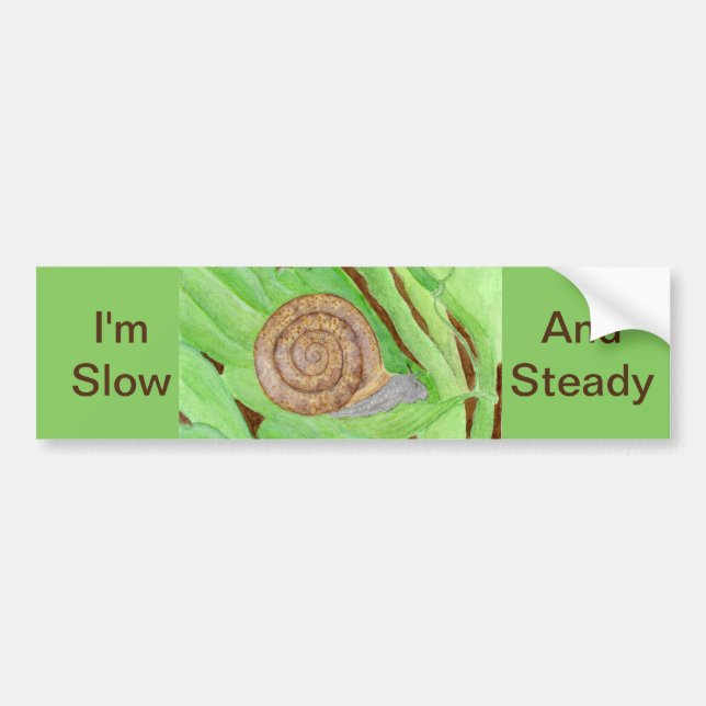 Snail Bumper Sticker (Front)