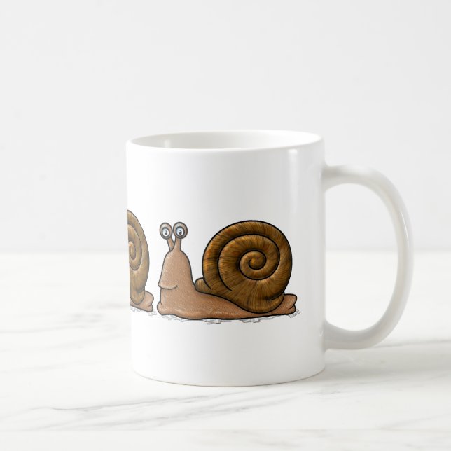 Snail Cartoon Coffee Mug (Right)