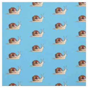 Snail cartoon illustration fabric