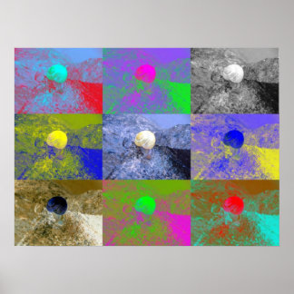 Snail Cepaea Pop Art Poster