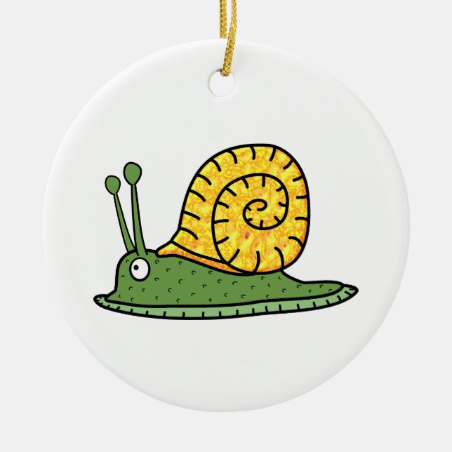 Snail Ceramic Tree Decoration (Front)