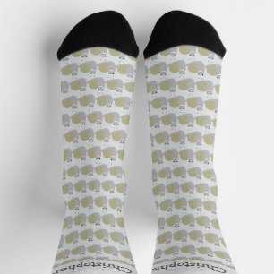 Snail Design Any Colour Background Socks
