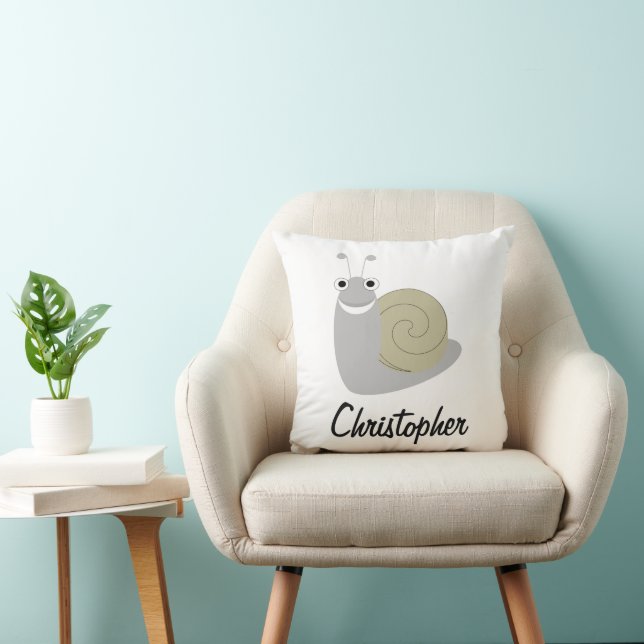 Snail Design Personalised Cushion (Chair)
