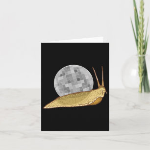Snail Disco Ball Funny Crystal Shell Animal Lover Card