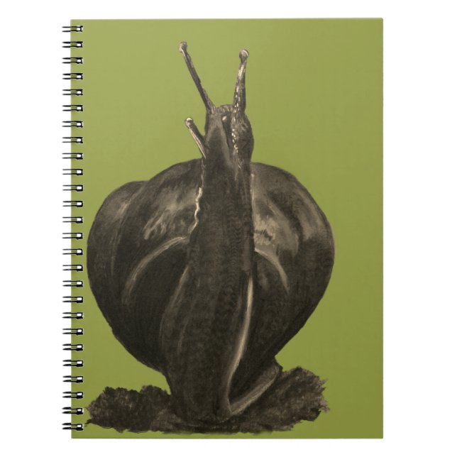 Snail Drawing Photo Notebook (80 Pages B&W) (Front)
