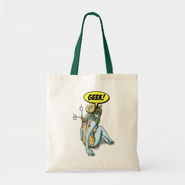 Snail Geek Fairy Girl Tote Bag (Front)
