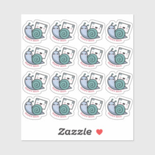 Snail Happy Mail Custom-Cut Vinyl Sticker