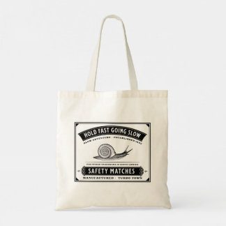 Snail Hold Fast Going Slow MatchBox Tote Bag