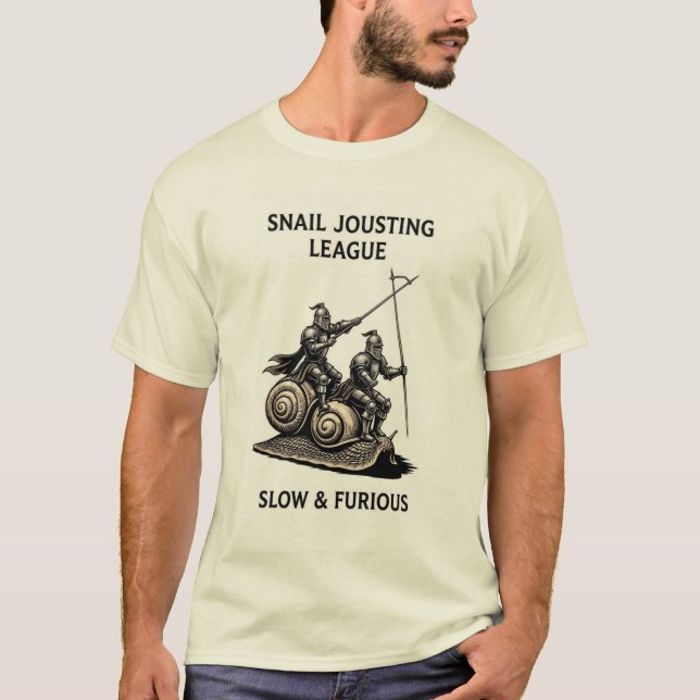 SNAIL JOUSTING LEAGUE T-Shirt (Front)