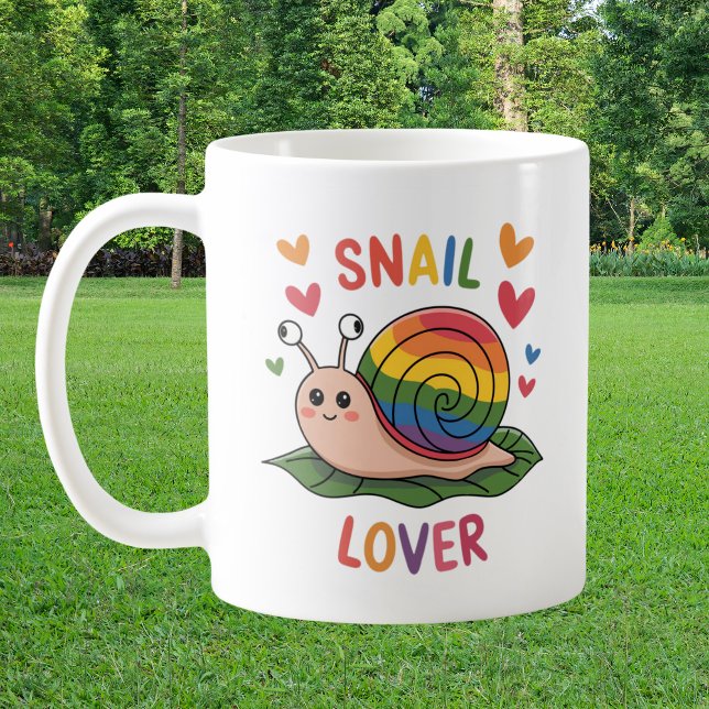 snail lover bright colourful snails cute coffee mug (Creator Uploaded)