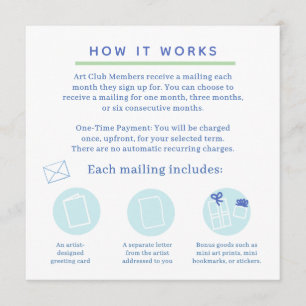 snail mail art club invitation