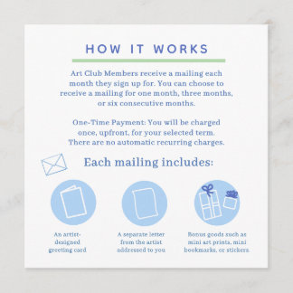 snail mail art club invitation