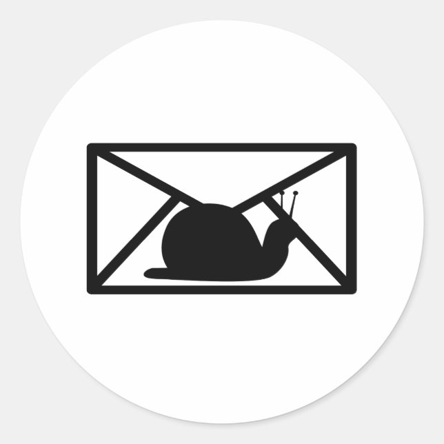 snail mail classic round sticker (Front)