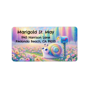 Snail Mail Colorful Address Labels