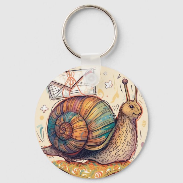 Snail Mail Keychain (Front)