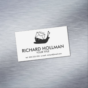 Snail mail magnetic business card