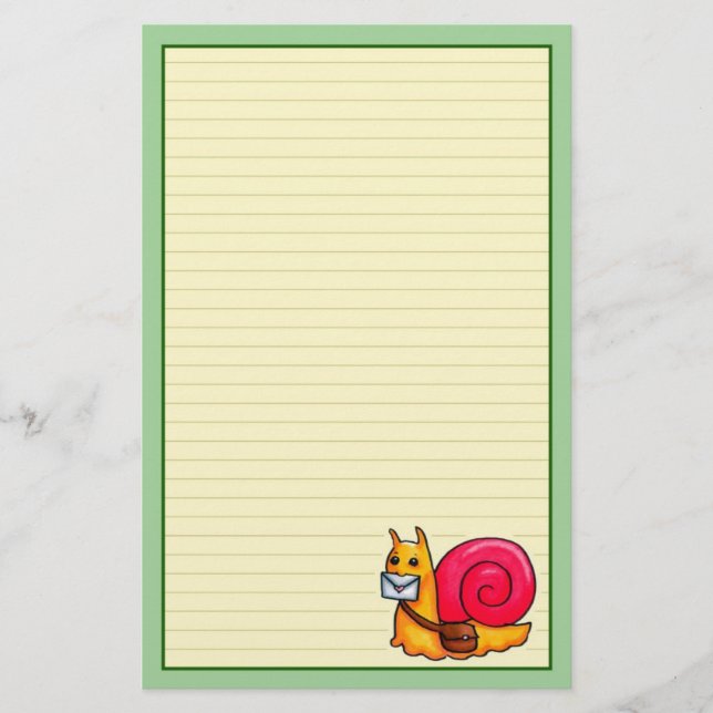 Snail mail stationery (Front)