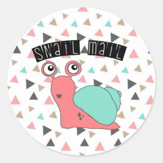 Snail Mail Sticker - geometric design!
