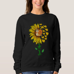 Snail Mom Cute Sunflower Snails Lover Mother's Day Sweatshirt