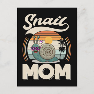 Snail Mom Gardening Snail Lover Postcard