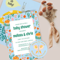 Snail Mushroom Cute Adorable CUSTOM BABY SHOWER
