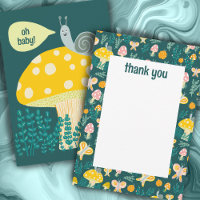 Snail Mushroom Cute Adorable CUSTOM BABY SHOWER