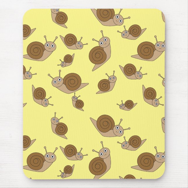 Snail Pattern Mouse Pad (Front)
