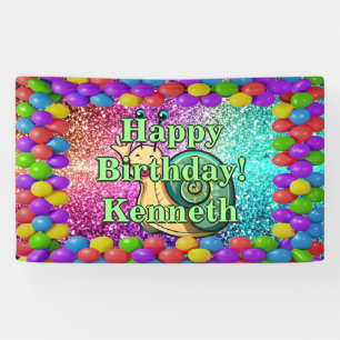Snail Personalised character birthday banner