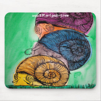 Snail Pile Mousepad