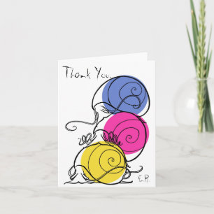 Snail Pile Thank You Card
