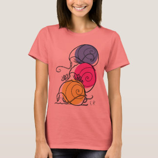 Snail Pile Women's Ringer T-Shirt