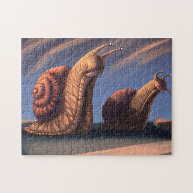 Snail race jigsaw puzzle (Horizontal)