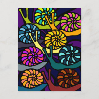 Snail Race Post Card