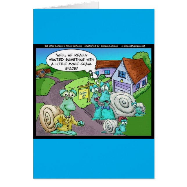 Snail Real Estate Sales Funny Gifts & Collectibles (Front)