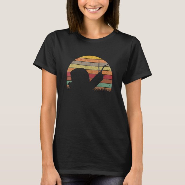 Snail Retro Roman Snail Vintage 1 T-Shirt (Front)