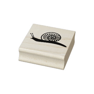 Snail Rubber Stamp