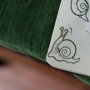 Snail Rubber Stamp