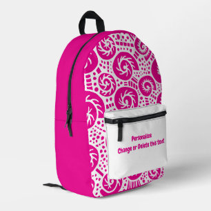Snail Shell Doodle Art 47 Printed Backpack