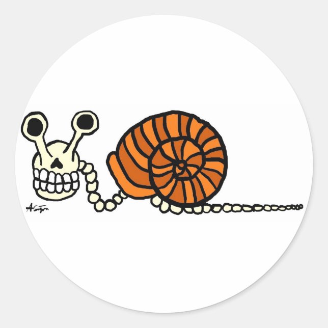 Snail Skeleton Stickers (Front)