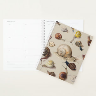 Snail Slug Garden Pet Gastropod Botanical Snails Planner