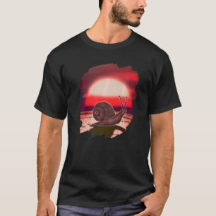 Snail Sunset Vintage Retro Snails 1 T-Shirt