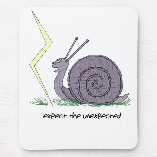 Snail Surprised Mouse Pad (Front)
