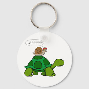 Snail & Turtle - Turbo Duo Key Ring