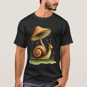 Snail Under Mushroom T-Shirt
