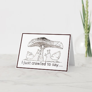 Snail valentine card