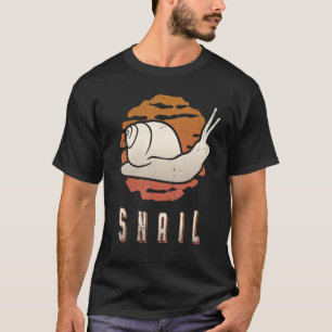 Snail Vintage Retro Classic Animal Sunset T-Shirt